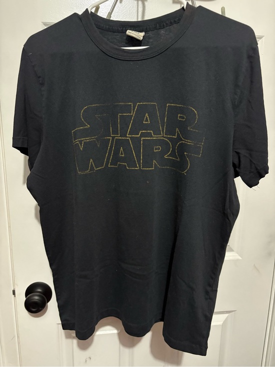 Star Wars Other - Star Wars Black Tee with Gold Logo Outline